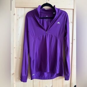 Adidas Women's Vibrant Purple Long Sleeve Tee